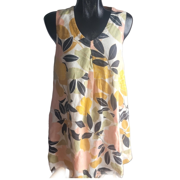 Rachel Zoe Linen Sleeveless Trapeze Dress S - Picture 2 of 8